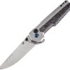 Kansept EDC Tac Button Lock Damascus Gray Titanium
