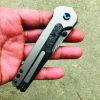 Kansept EDC Tac Button Lock Damascus Gray Titanium