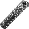 Kansept Foosa Slip Joint Damascus Black White Handle