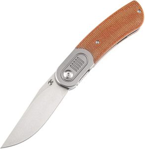Kansept Reverie Framelock Brown Micarta