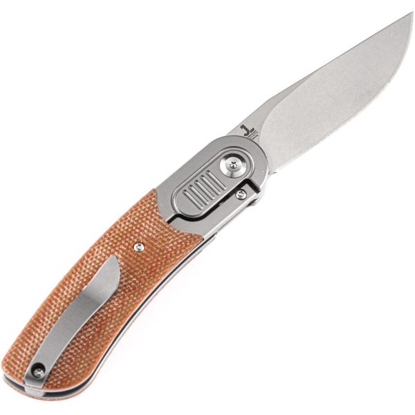 Kansept Reverie Framelock Brown Micarta