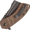 Kansept M+ Korvid Linerlock Brown Micarta