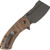 Kansept M+ Korvid Linerlock Brown Micarta