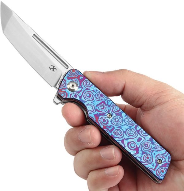 Kansept Anomaly Linerlock Timascus Tanto