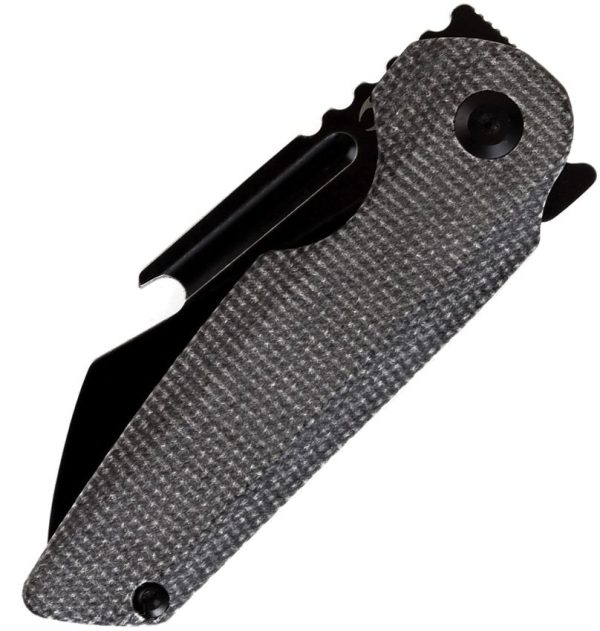 Kansept Rafe Linerlock Wharncliffe Black Micarta