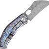 Kansept Osprey Framelock Lightning - Damascus Wharncliffe