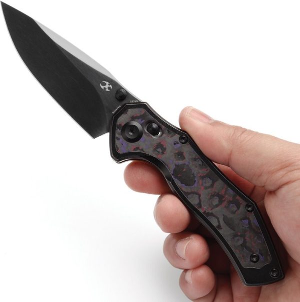 Kansept Apollo Crossbar Purple - CPM S35VN DLC Blade