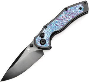 Kansept Apollo Crossbar Timascus - CPM S35VN DLC