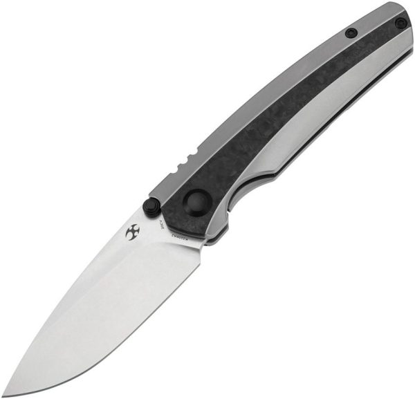 Kansept Raven Framelock Shred CF - CPM-20CV Stonewash