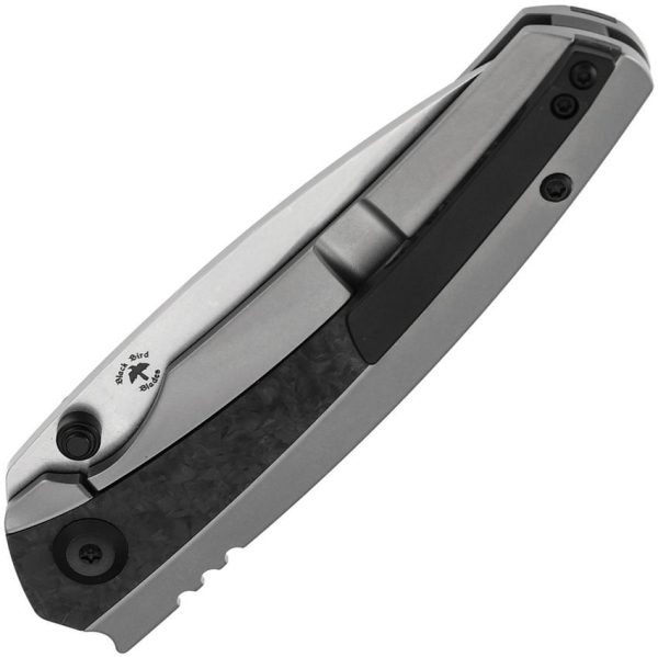 Kansept Raven Framelock Shred CF - CPM-20CV Stonewash