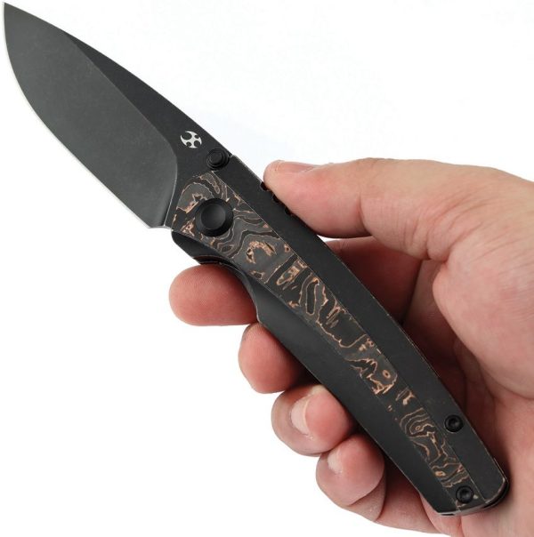 Kansept Raven Framelock Copper CF - CPM-20CV BlackWash