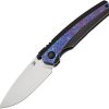 Kansept Raven Framelock CPM-20CV Titanium Timascus