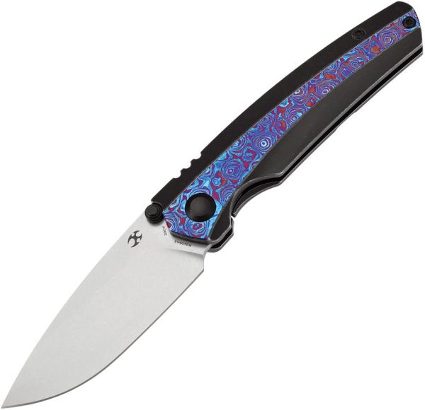 Kansept Raven Framelock CPM-20CV Titanium Timascus