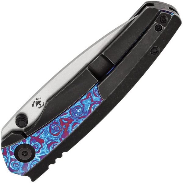 Kansept Raven Framelock CPM-20CV Titanium Timascus