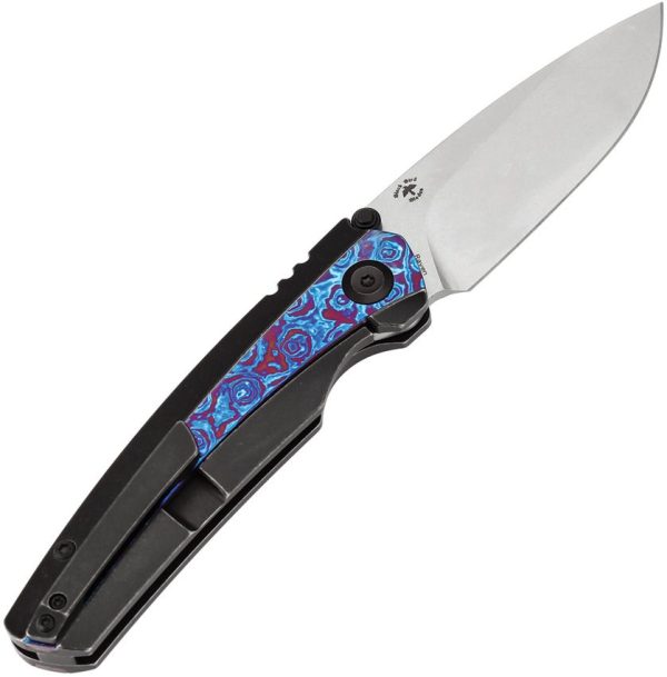 Kansept Raven Framelock CPM-20CV Titanium Timascus