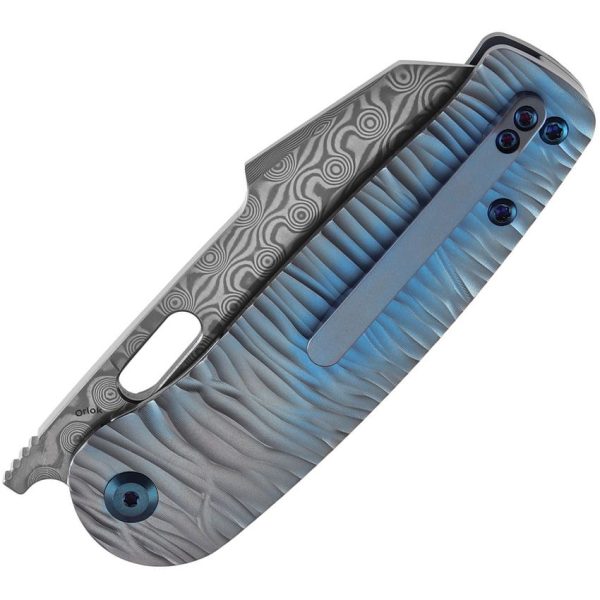 Kansept Orlok Nested Linerlock Damascus Blue