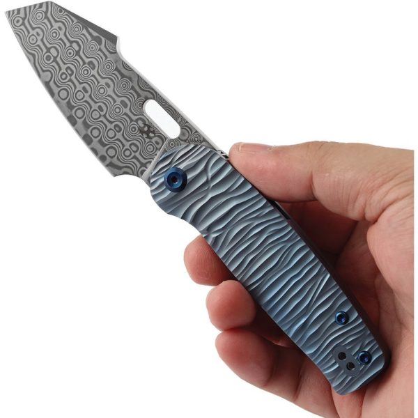 Kansept Orlok Nested Linerlock Damascus Blue