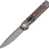 Kansept Kitpu Framelock Copper CF - Damascus Titanium