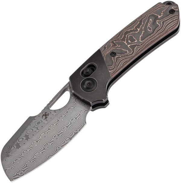 Kansept Nahual Crossbar Lock Copper CF - Damascus