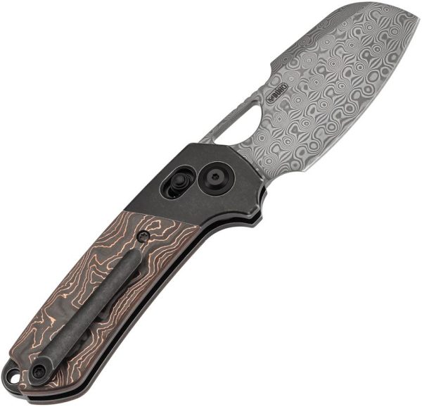Kansept Nahual Crossbar Lock Copper CF - Damascus