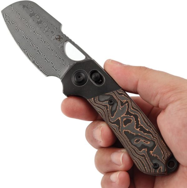 Kansept Nahual Crossbar Lock Copper CF - Damascus