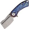 Kansept Mini Korvid Linerlock Damascus Ti