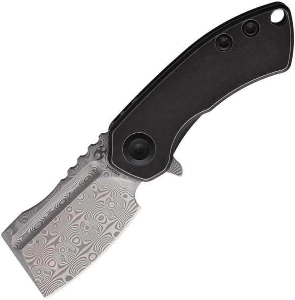 Kansept Mini Korvid Linerlock Damascus BW