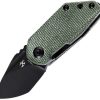 Kansept RIO Linerlock Green Micarta Tanto