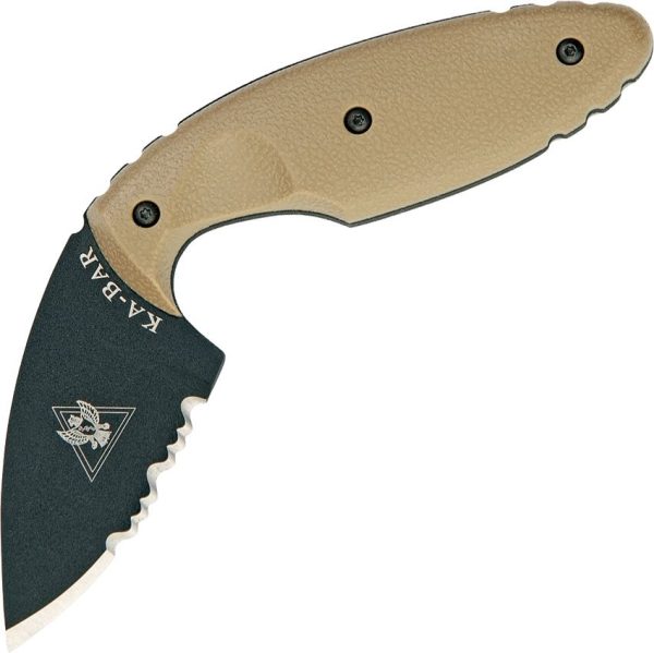Ka-Bar TDI Law Enforcement Fixed Blade Knife AUS-8A Coyote Brown