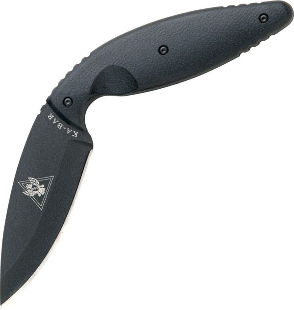 Ka-Bar TDI Law Enforcement Fixed Blade Knife AUS-8A Black