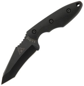 KA2486.jpg Ka-Bar TDI Hinderer Hell Fire Fixed Blade 3.5" Black 1095 Steel