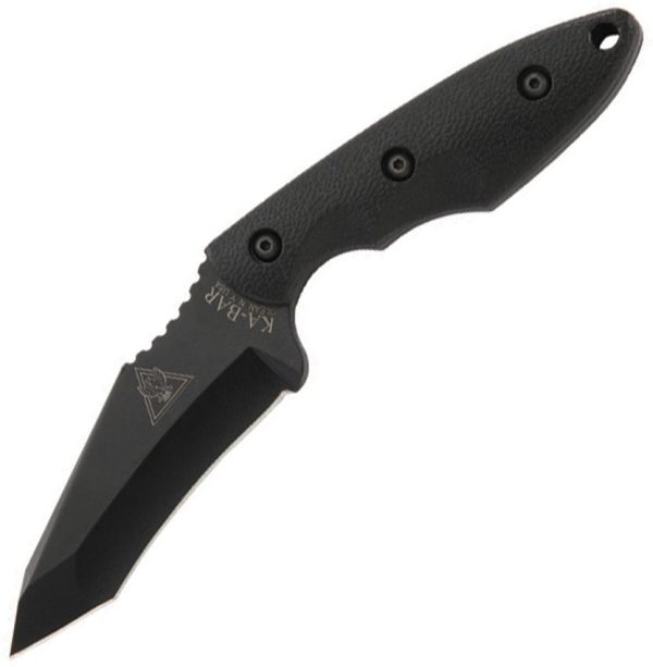 Ka-Bar TDI Hinderer Hell Fire Fixed Blade 3.5" Black 1095 Steel
