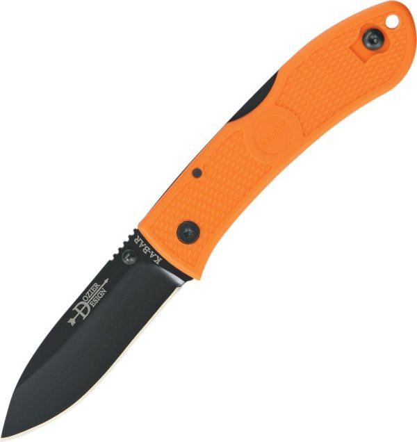 Ka-Bar Dozier Hunter Lockback Folding Knife Orange AUS-8