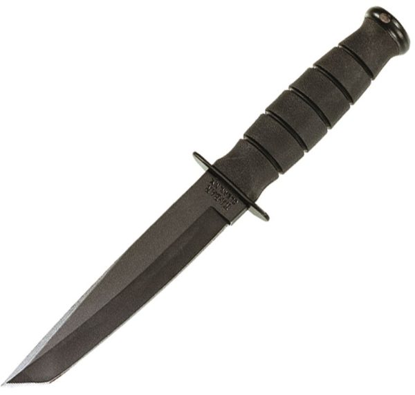 Ka-Bar Short Tanto Fixed Blade Knife 1095 Steel Black Kydex