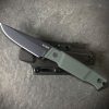 Ka-Bar Apex Fixed Blade D2 Steel Green Handle Knife 4in