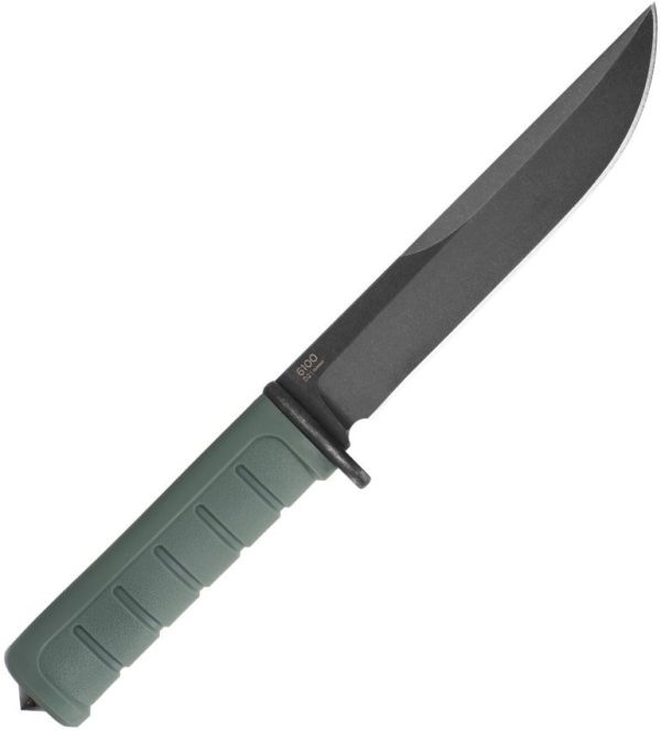 Ka-Bar Dust I Fixed Blade 6.13" D2 Steel Green Handle Knife