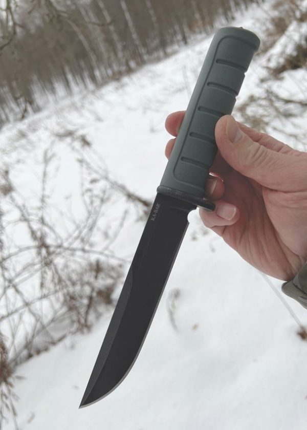 Ka-Bar Dust I Fixed Blade 6.13" D2 Steel Green Handle Knife