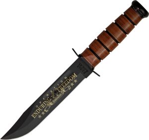 KA9168.jpg Ka-Bar US Army OEF Afghanistan Fixed Blade Knife 7" Black