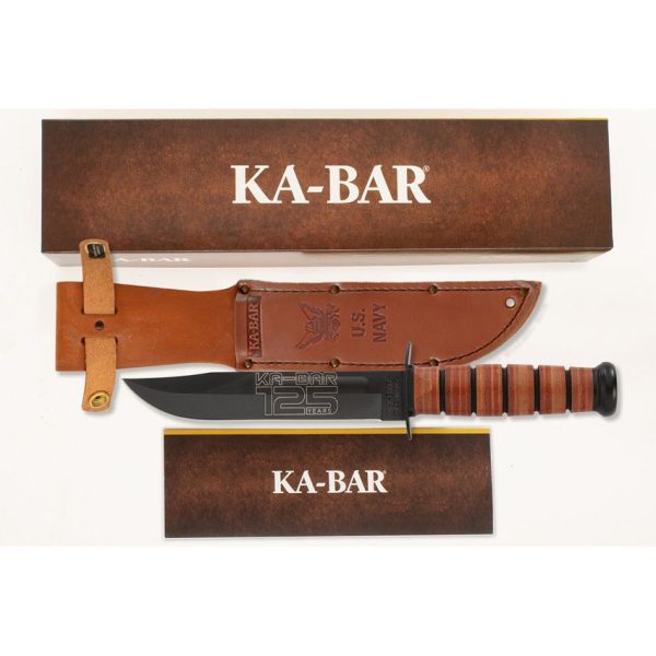 Ka-Bar 125th Anniversary Navy Fixed Blade 7" 1095 Steel