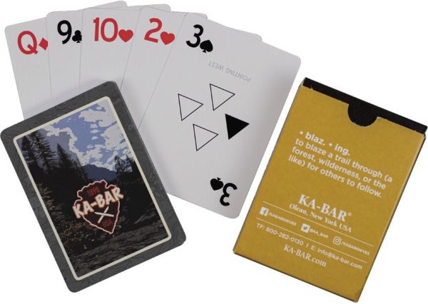 Ka-Bar Playing Cards Water Resistant White PVC