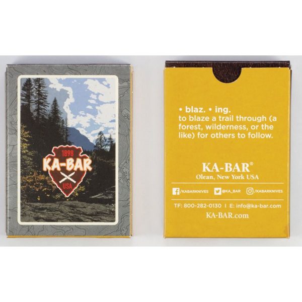 Ka-Bar Playing Cards Water Resistant White PVC