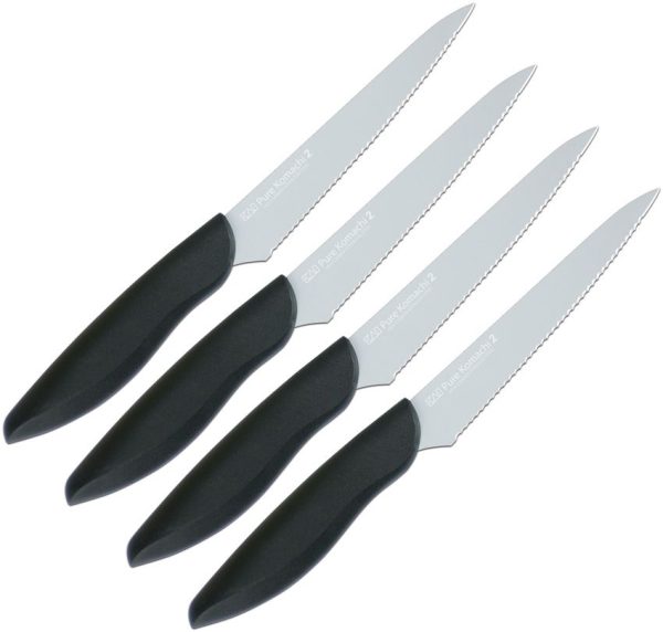 Kai USA Komachi 2 Steak Knife Set - Black (4 pc)