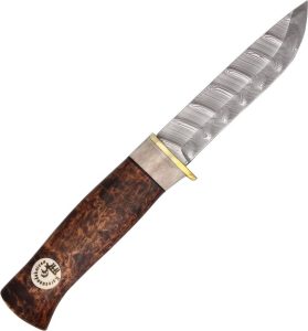 KAR3500.jpg Karesuando Beaver Damask Fixed Blade Knife Damask Steel
