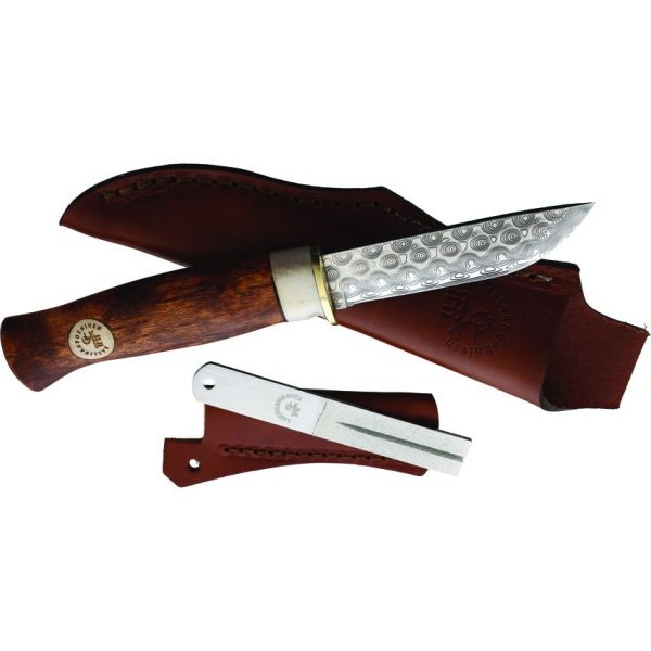 KAR350105_add_02.jpg Karesuando Beaver 8 Rose Damasteel Fixed Blade Knife