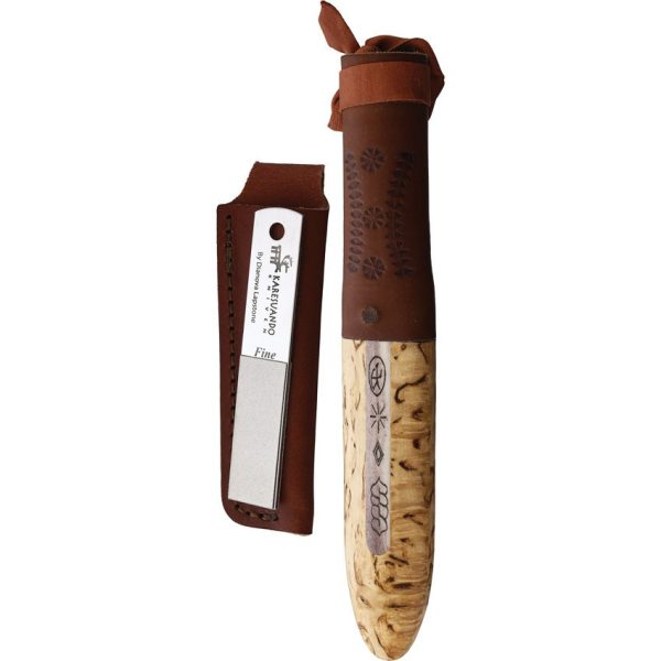 Karesuando Sami Jarven Nordic Light Fixed Blade Damasteel Knife