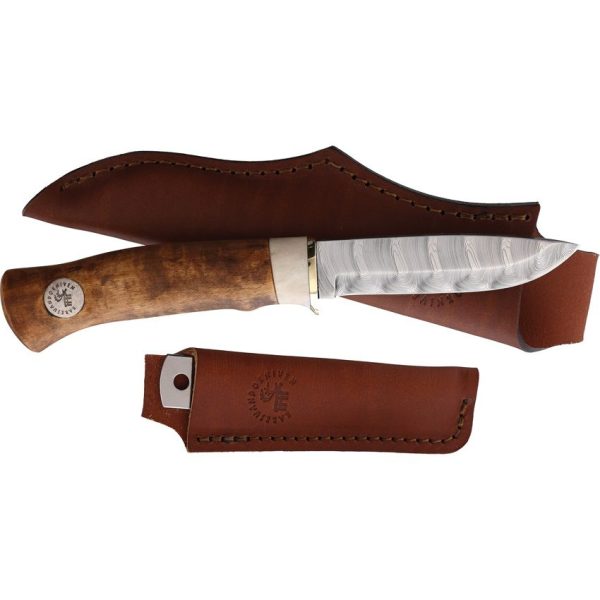 Karesuando Hunter 10 Dense Twist Damasteel Fixed Blade