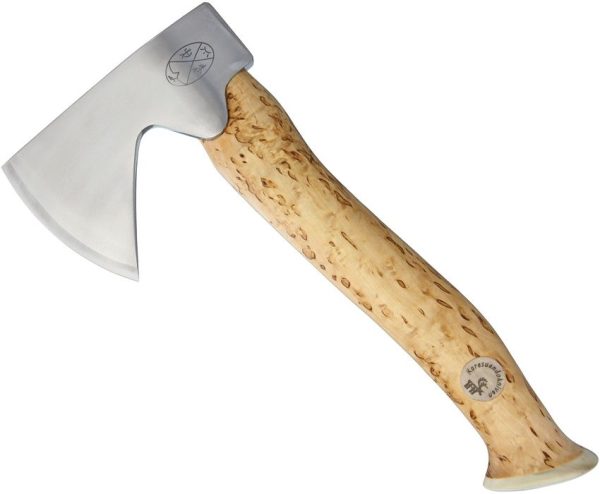 KAR4041.jpg Karesuando Vuogas Aksu Natural Fixed Blade Axe 12C27 Birch