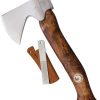 KAR4042.jpg Karesuando Vuogas Axe Brown Fixed Blade Stainless Steel Swedish