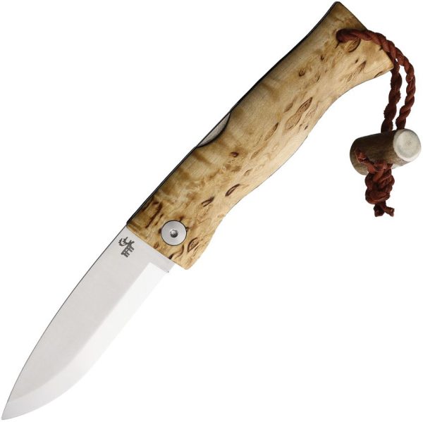 Karesuando Paltsa Lockback Folding Knife RWL34 Steel Birch