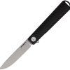 KARB111.jpg Karbon Beatnik Framelock 14C28N 3.25" Black Folding Knife